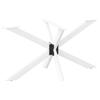 vidaXL Gamba per Tavolo da Pranzo a Forma di Ragno Bianca 150x78x(72-73) cm Acciaio