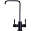 XDSMB Rubinetto Cucina 2 Vie per Depuratore 360° Rotante Miscelatore Solo Acqua Fredda per Lavello da Cucina Monoforo,nero