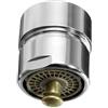 JRPAJK Aeratore per rubinetto in ottone con controllo One Touch, valvola per rubinetto a risparmio idrico, 23,6 22 mm, purificatore a gorgogliatore, arresto dell'acqua, 1 pz., valvola