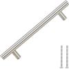vidaXL Maniglie per Mobili 10pz Argento 128mm in Acciaio Inox