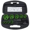 Euronovità EN-220018 Frese Seghe a Tazza Bi Metal Frese da Trapano per Forare, Verde, Set di 13 Pezzi