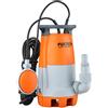 Fuxtec Pompa sommersa da giardino FUXTEC per acque reflue 350 Watt, max. 7500 l/h, altezza di mandata max. 6 m, diametro fino a 20 mm, interruttore a galleggiante regolabile in continuo