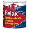 RELAX Attiva - smalto satinato sintetico attiva relax anticorrosivo - 2,5 Lt - 008 Canna di fucile