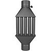 Denvel Canna Fumaria Tubo Scambiatore di Calore Con Valvola Radiatore Woodburner Camino 5.2in/130mm - 5 tubes