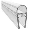W Waka Home WAKA Premium Guarnizione per porta della doccia & Labbro per doccia PRO-B Guarnizione per doccia Otticamente Trasparente, Guarnizioni per porte della doccia 6-8mm di vetro Lunghezza 1000mm Guarnizioni