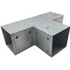 Loggyland Connettori Legno, Connettore Elettrico, Connettore Angolare, Connettori Post per 3 x Kantholzbalken 70 x 70 mm …