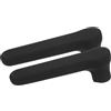 QUARKZMAN 2pz Copri in Silicone Maniglia Porta, Copertura in Silicone per Pomello Anti-Statico Protezione per Maniglia Porta Anti-Collisione per Maniglia Piana, Nero