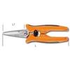 BETA Utensili S.R.L. 11300001 Forbici Multiuso Inox BMX, Black/Orange, 190 mm