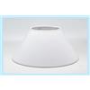 Paolo Rossi paralume prime moderno cappello modello cinese d30 tessuto bianco e PVC - produzione propria - made in Italy (cm 30)
