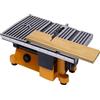 XUEMANSHOP Mini sega circolare da tavolo, 90 W, con 2 lame, velocità a vuoto: 4500 giri/min, profondità di taglio 5/8, per plastica, legno, vetro, pietra