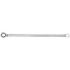 NEO TOOLS Chiave a cricchetto a doppio anello lunga in acciaio al cromo vanadio (Cr V), con cricchetto integrato a 72 denti, cricchetto extra sottile da 5 gradi, finitura cromata opaca