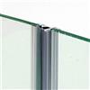Glass Com S.r.l. 220cm - COPPIA di guarnizione magnetica/calamita IN LINEA per box doccia con due ante scorrevoli per VETRO 10mm-GMVL10