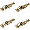 UMAXO SISO Denmark - Set di 4 chiusure per tavolo allungabile, regolabile, con due fusibili di tenuta, Catch #22 per tavolo allungabile, cassa, strumenti, piano di lavoro, in acciaio bronzato