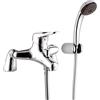 Remer - Miscelatore Bordo Vasca con doccino e Flessibile Serie Kiss