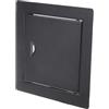 Aqbau® Sportello di ispezione nero 40x40 cm, porta di manutenzione in metallo con chiusura a scatto, sportello di ispezione, ispezione, sportello di manutenzione per cartongesso, installazione