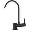 Shurity Rubinetto di Prelievo 1 Via Abbattibile Sottofinestra Shurity Simple per Depuratori d'acqua 1/4" (Nero Opaco)