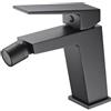 NOLUXA IMEX - Rubinetto Bidet Nero Opaco | Rubinetto Monocomando Bidet Bagno | Rubinetto Bidet con Miscelatore Acqua Calda/Fredda | Rubinetteria Bidet | Facile Installazione | Serie Art