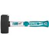 TOTAL by INECO Mazzetta per muratori 1500 gr Manico Bimateriale in Fibra di Vetro Turchese
