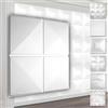 HEXIM Pannelli murali in PVC 3D - rivestimento murale bianco con effetto 3D - motivi piramidali (5QM confezione economica HD023 50x50cm) rivestimento murale