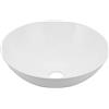 Akozon Lavello per 327,6x129,1 Mm Lavandino della Nave di Vanità Ciotola Rotonda Bianco Lavandino del Bagno Acrilico per Caravan, Yacht, Bagno