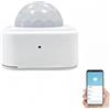 Oceanlend Sensore di movimento PIR wireless, per Zigbee 3.0 per sensore a infrarossi di presenza umana Tuya, rilevatore di movimento intelligente, compatibile con Alexa per Google Home