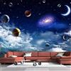 XLMING Semplice Onirico Cielo Stellato Universo Luna Pianeti 3D Carta da Parati Premium Aspetto Della Seta Studio Soggiorno Camera Letto Parete Divano Muro-250cm×170cm