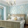 MEAIHOME - Carta da parati in tessuto non tessuto, stile americano, 3D, stile pastorale, albero di fiori, versione AB, camera da letto, soggiorno, sfondo TV 1.73'W x 32.8'L Non Incollato (azzurro A)