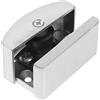 Homoyoyo Guida per Porta Scorrevole in Vetro Stopper, per Porta Doccia, Lega di Alluminio e Gomma, per Vetri 5-14mm