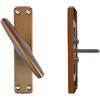 FERROELETTRA Maniglia Cremonese Finestra in Alluminio Anodizzato - Maniglie per Finestre in legno - Colore Bronzo, Dotata di 4 Viti per legno, 1 Pezzo (Gioco 1)