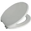 AZIMUTHIDRO Sedile copri vaso copri water mdf in legno bianco tavoletta universale 435 x375 millimetri (1000061371)