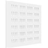 Famar Pannelli per controsoffitto in cartongesso forati K38A10 KYRYOS - asole ø 8 mm - 600 x 600 x 9,5 - confezione da 2.16MQ - 6 pezzi in appoggio - spessore 9,5 mm - colore bianco