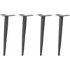 vidaXL Salontafelpoten conische vorm 4 st 30-31 cm staal antraciet