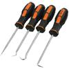 Aexit 4 pezzi ner-o arancio maniglia angolo selezionamento tondo gancio o ring seal cacciavite set di strumenti ID: 489125