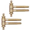 Gedotec - Cerniera per porta, con testa decorativa, misura Oramics - Cerniera per porte interne e bacchette porta in legno, 2 pezzi, colore: nero opaco
