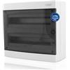 intratec 100% Shopping Intratec centralino da parete Esterno 2 Fila - IP40 Quadro Elettrico per 36 Moduli con Porta Bianca per Facile Installazione in Casa e in Ambienti Professionali - 361 x 396 x 112 mm