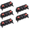 Generic XYWHPGV Morsettiera per altoparlante a molla a 4 vie Connettore a sgancio a pressione Terminali per cavo audio Blocco striscia WP4-19 5 pezzi(98e2e 1d780 681a3 a139f 6e8bd 748d1