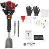 Taozhiyy Martello per demolizione 2 in 1 con 3 scalpelli a benzina a 2 tempi, 1,9 kW, 52 cc, 55 J, 6500 giri/min, scalpello a percussione per lavori forestali, carotatrice