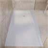 SOULBATH Piatto doccia- Resina -Gel Coat -Texture liscia/pietra -Antiscivolo -Colore bianco sporco - 210x80- Extra piatto 3cm. GRIGLIA STESSO COLORE