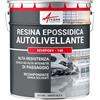 ARCANE INDUSTRIES Resina Epossidica Pavimento Autolivellante 5 kg Grigio tele 4 - RAL 7047 | Per Pavimenti in Piastrelle e Calcestruzzo a Traffico Intenso, Elevata Resistenza Chimica e Meccanica - Arcane Industries