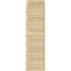 DecoMeister Porte a Lamelle in Legno 444x1700 mm Confezione da 1 - Porta Lamella Pino Massiccio - Anta per Armadio a Persiana Aperta - Frontali Mobili e Antine per Guardaroba - Legno Naturale Grezzo