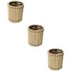 Mikikit 3 Pz paralume in bambù paralumi tappo lampada fatta a mano lampada da in rattan retrò kit copertura della lampada a sospensione paralume lampada a sospensione ferro da stiro