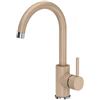 VBChome Rubinetto per lavello in acciaio inox girevole a 360°, a forma di U, rubinetto da cucina monocomando, miscelatore per lavello, rubinetto per lavello da cucina e bagno, colore: beige