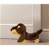Tata Home Fermaporta Da Pavimento Pupazzo In Stoffa Imbottito di Sabbia Fermaporta per Casa e Ufficio Blocca Porta Finestra da Interno a Forma di Animale (Bassotto Nico)