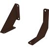 INOXLM lavorazioni inox INOXLM Reggimensola da muro | staffa per mensola | reggimensola in ferro | mensola angolare | Staffa per mensola | 2 pezzi (Small - 15 cm, Brown)