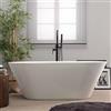 Kiamami Valentina Vasca Da Bagno Autoportante Acrilico Bianco 180 Cm | Modello Allegra, 180x80x58 cm, acrilico bianco, forma arrotondata, piletta inclusa, foro troppopieno