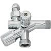 Idroblok 03030504 Rubinetto Combinato, Filtro a Snodo, 1/2 M - 3/4 M, Cromato
