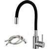 STRAFBRG Rubinetto da cucina Rubinetto da cucina in acciaio inossidabile, rubinetto lavello da cucina Miscelatore lavello acqua calda fredda, gru colorata for rubinetto Stile semplice monoforo(A1114N-T1)