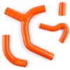 VLOCEMNYE Kit del Tubo Flessibile del Refrigerante del Radiatore del Silicone Adatto per K TM 450 EXC-R 2008-2011 Arancia