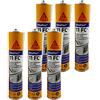 SIKA 6 x Sikaflex 11FC+ da incollare e sigillare, per interni ed esterni, 300 ml, tinta unita