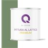 Q-COVER Voc - Vernice in lattice, lavabile, 2 l (circa 14 m²), colore Verde scuro, colore per interni, colore da parete, classe 2, colore opaco, per chi soffre di allergie, resistente all'abrasione